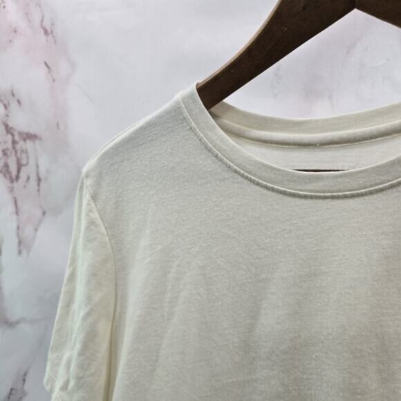 Unbound Merino Shirt Womens Large Cream Off White Wool Blend Baselayer Top - Picture 2 of 10